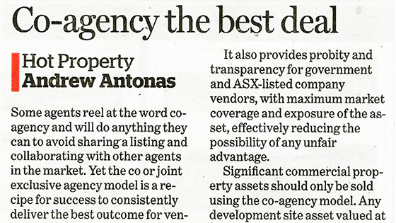 Co-agency the best deal