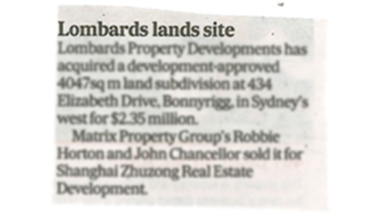 Lombards lands site